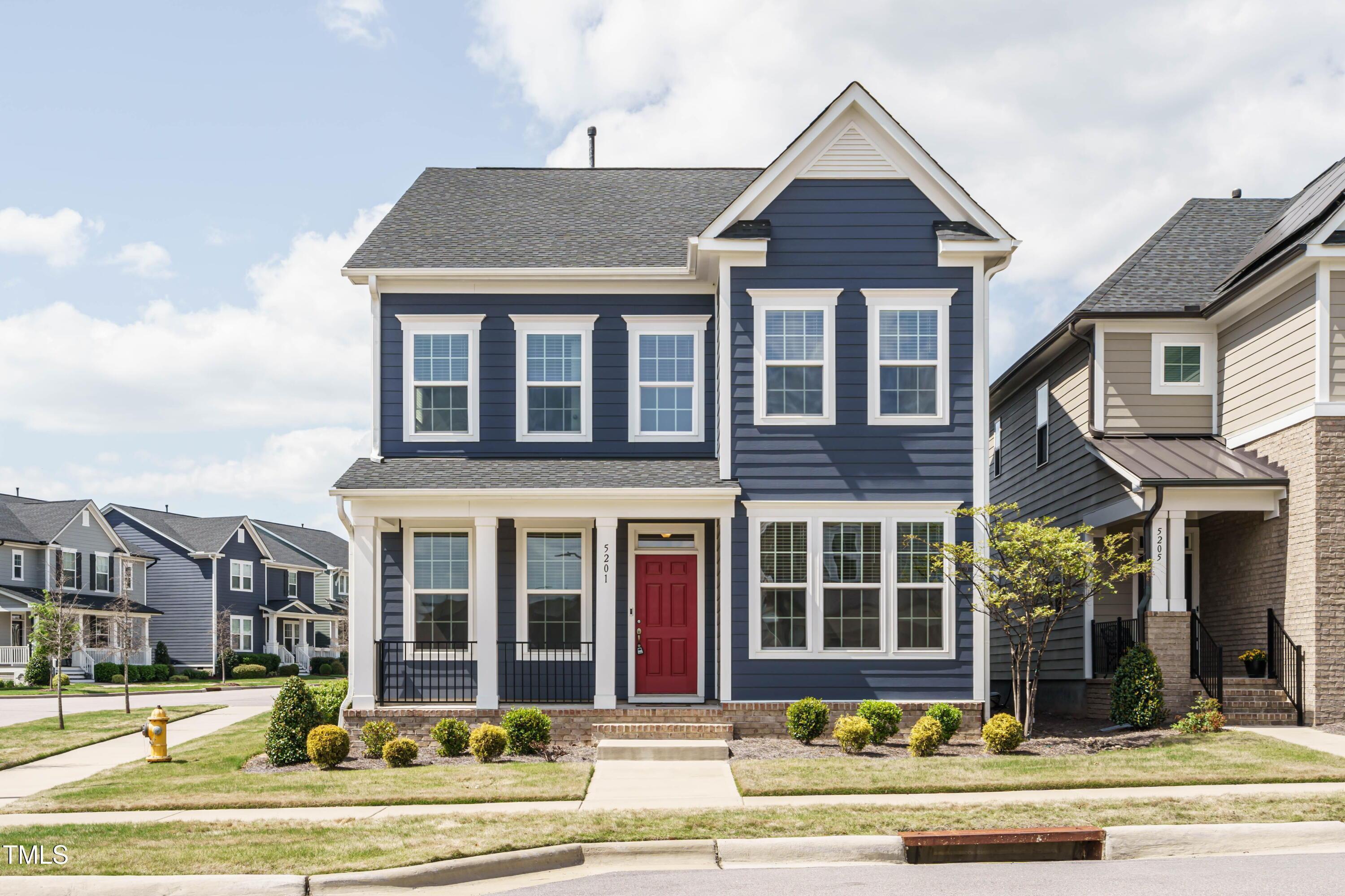a front view of a house