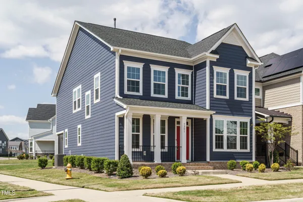 a front view of a house