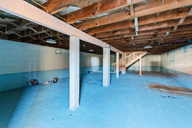 a view of under construction room and staircase