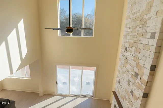 a view of an entryway with a window