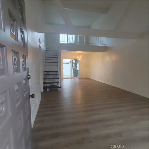 a bathroom with a mirror