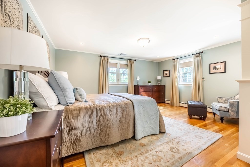 1 Rennie Drive Andover, MA 01810 - Photo 22 of 39 a bedroom with a bed and wooden floor