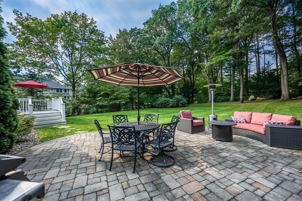1 Rennie Drive Andover, MA 01810 - Photo 34 of 39 a view of a chair and table in backyard of the house