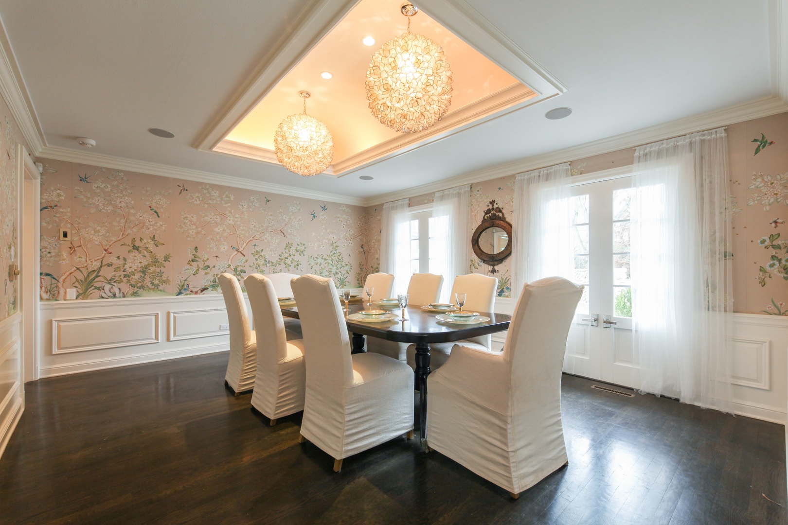 13 Meadowview Road Northfield, IL 60093 - Photo 8 of 23 a view of a dining room with furniture window and wooden floor