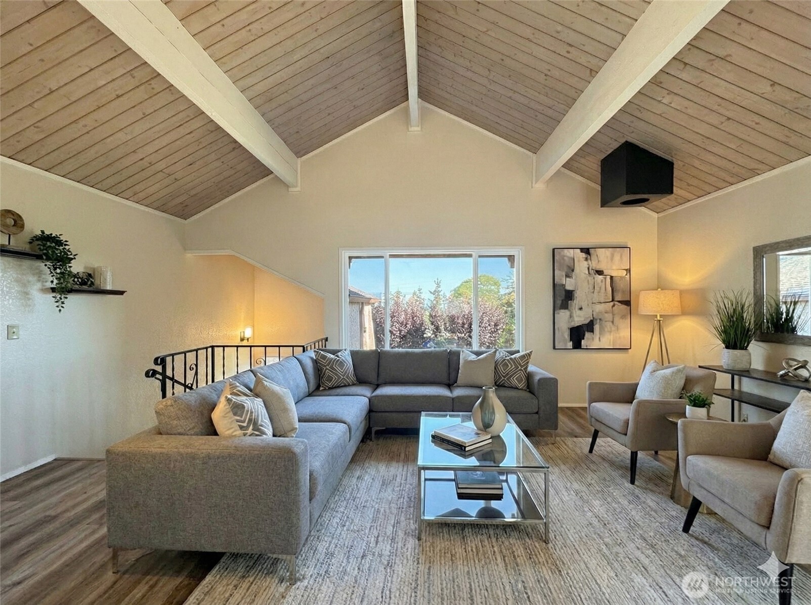1212 Craig Avenue, Unit 3 Port Angeles, WA 98362 - Photo 7 of 38 a living room with furniture or couch and a wooden floor