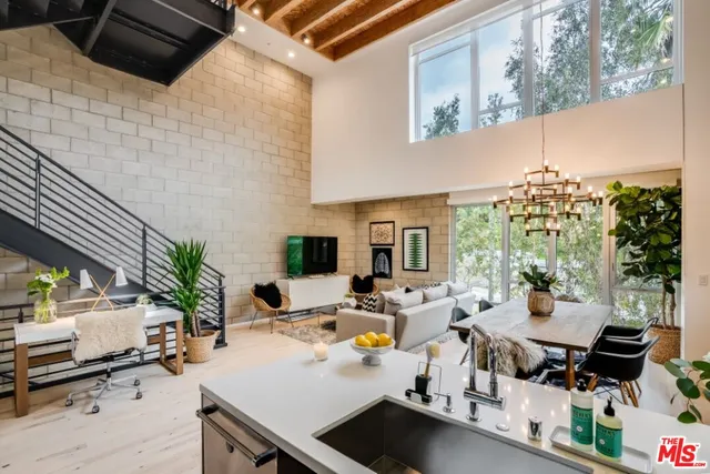 a outdoor space with furniture