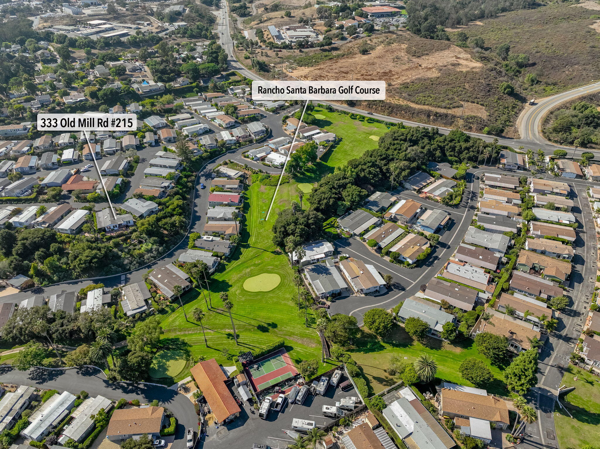 333 Old Mill Road, Unit 215 Santa Barbara, CA 93110 - Photo 5 of 18 07-333 Old Mill Rd #317 (aerial)