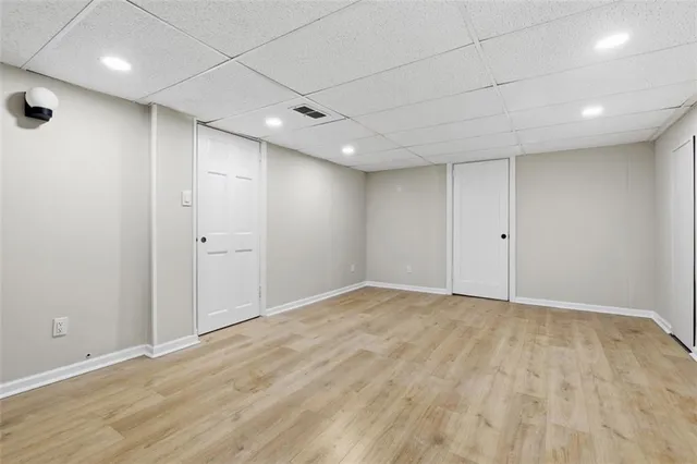 a view of an empty room