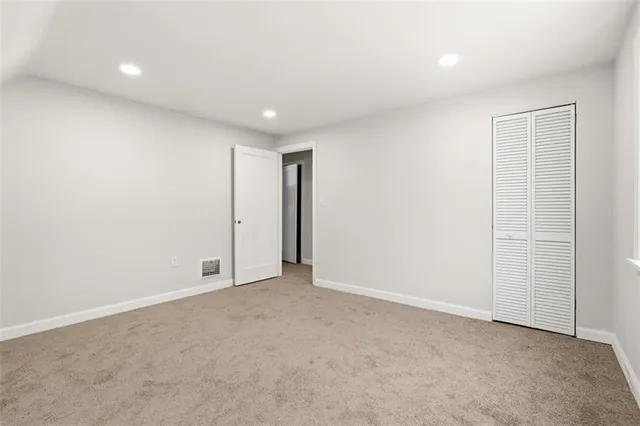 a view of an empty room