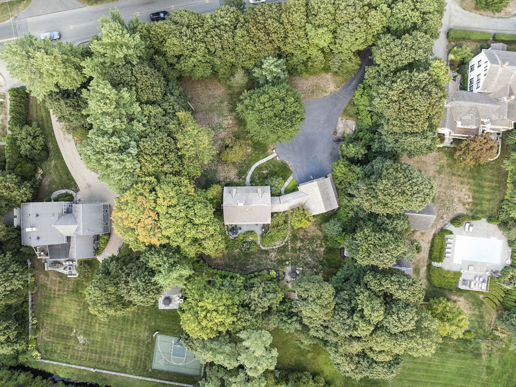 639 Main Street Hingham, MA 02043 - Photo 36 of 41 an aerial view of a house with outdoor space and street view