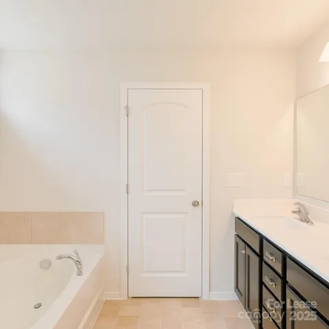 a view of a small space with a window