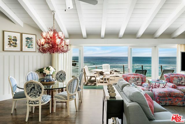 a living room with furniture fireplace and a flat screen tv