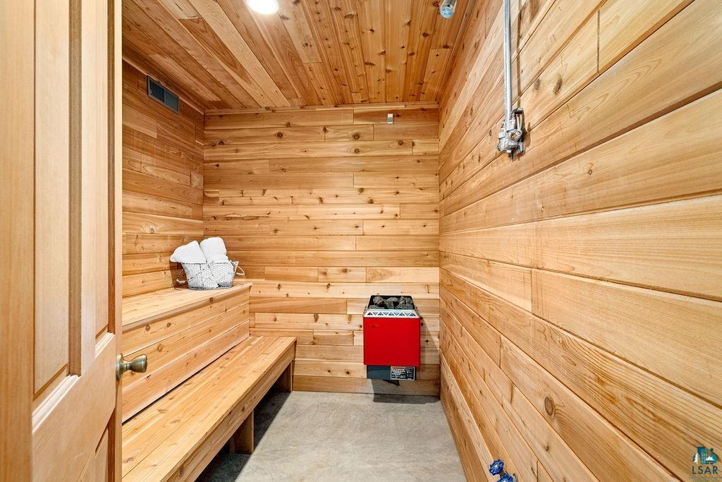 3168 Pioneer Road Barnum, MN 55707 - Photo 39 of 46 This sauna is the perfect place to unwind at the end of a long day.