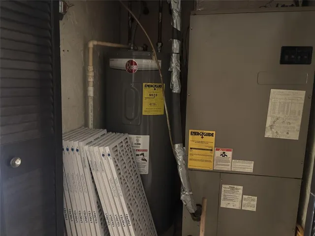 a view of water heater room