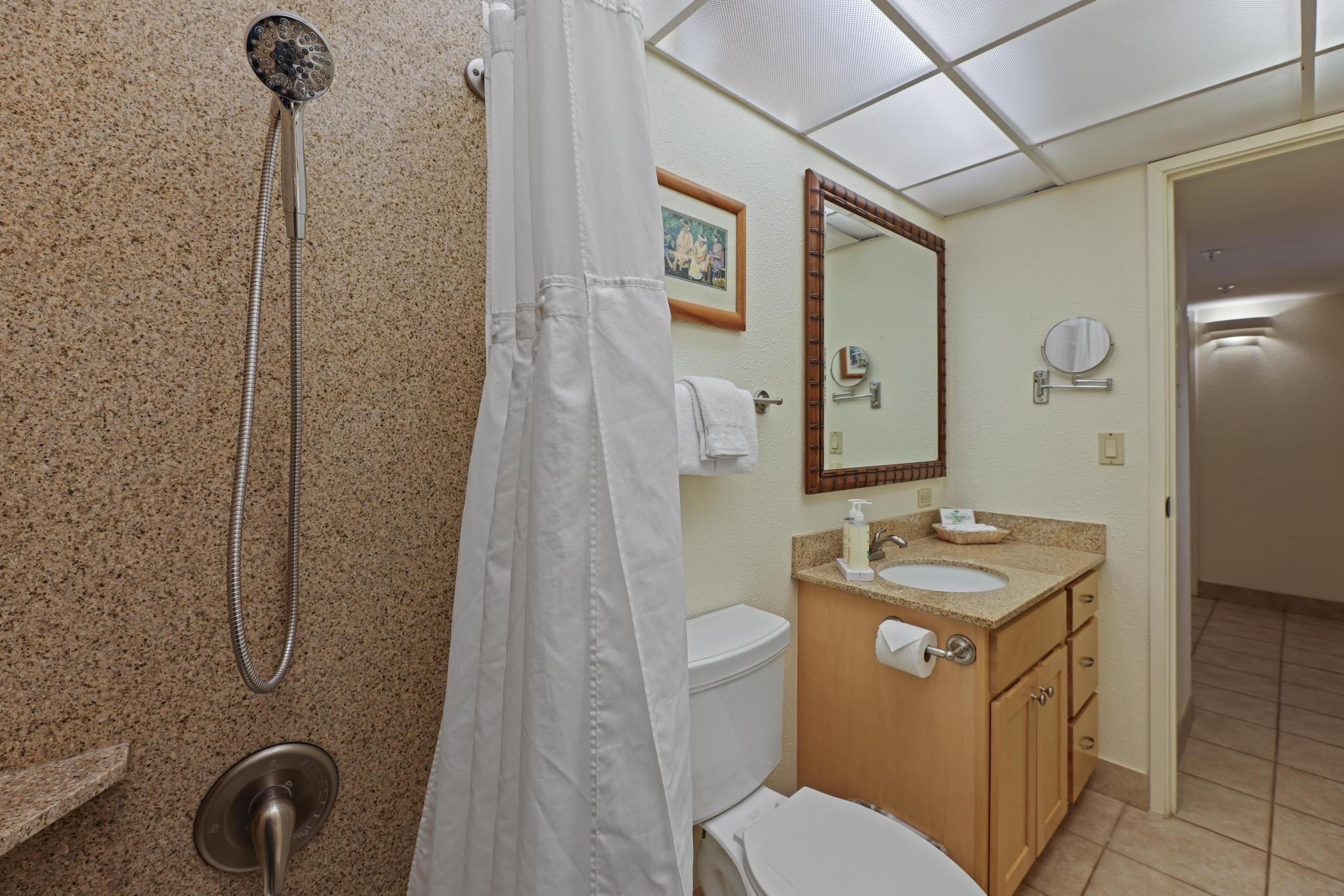 3445 Lower Honoapiilani Road, Unit 727 Lahaina, HI 96761 - Photo 26 of 42 a bathroom with a sink toilet and shower