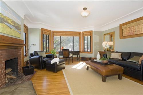 2841 Larkin Street San Francisco, CA 94109 - Photo 2 of 13 Spacious Living room with park, bay and Alcatraz views