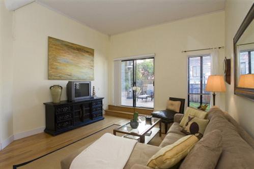 2841 Larkin Street San Francisco, CA 94109 - Photo 11 of 13 downstairs living room with access to yard