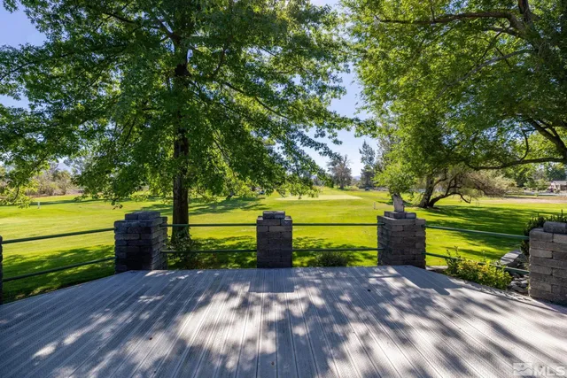 a view of a yard with an outdoor space