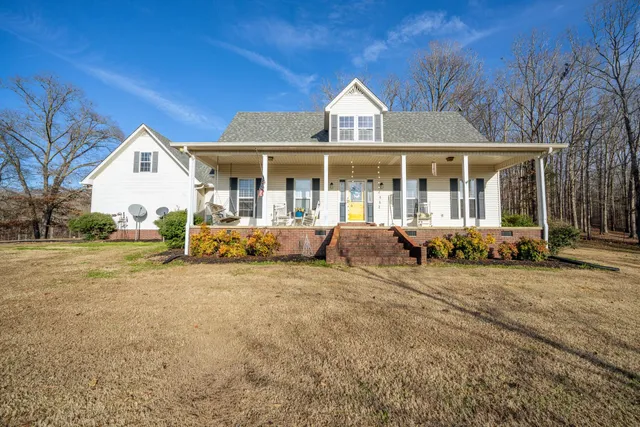 a view of a house with a patio