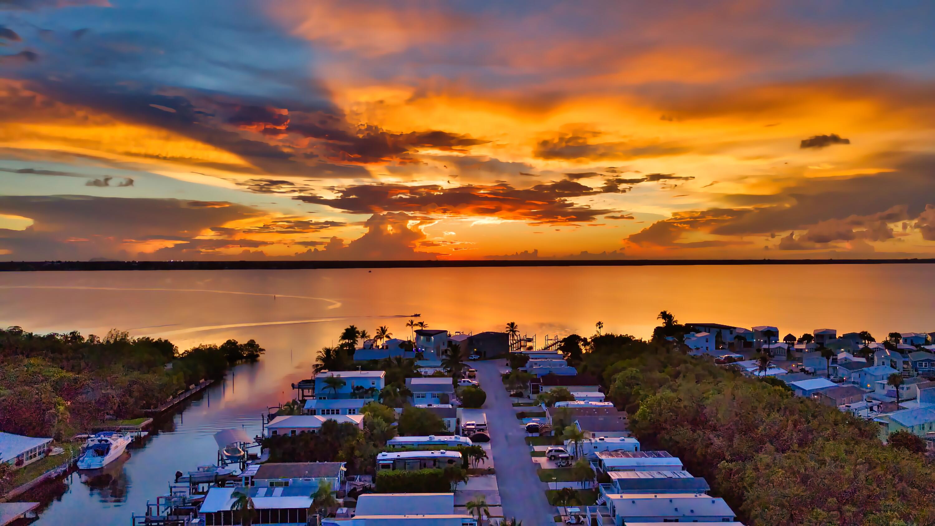 10701 South Ocean Drive, Unit 613 Jensen Beach, FL 34957 - Photo 61 of 64 a view of a city and ocean view