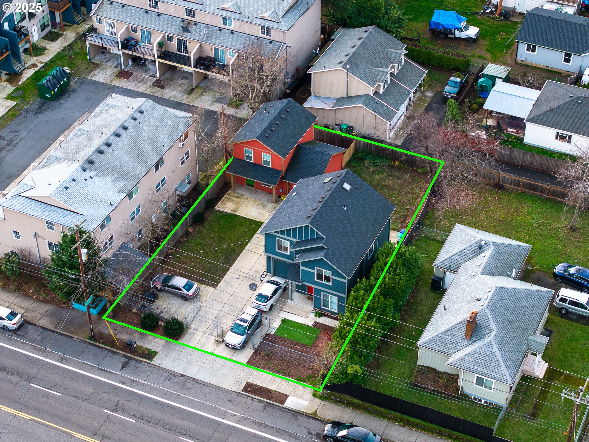 3223 Southeast 122nd Avenue Portland, OR 97236 - Photo 2 of 21 an aerial view of a house with a garden