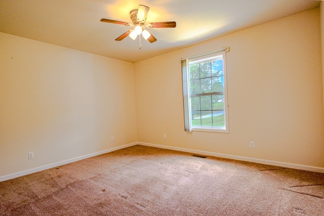 4272 J L Head Road Cedar Hill, TN 37032 - Photo 26 of 30 en empty room with windows and chandelier fan