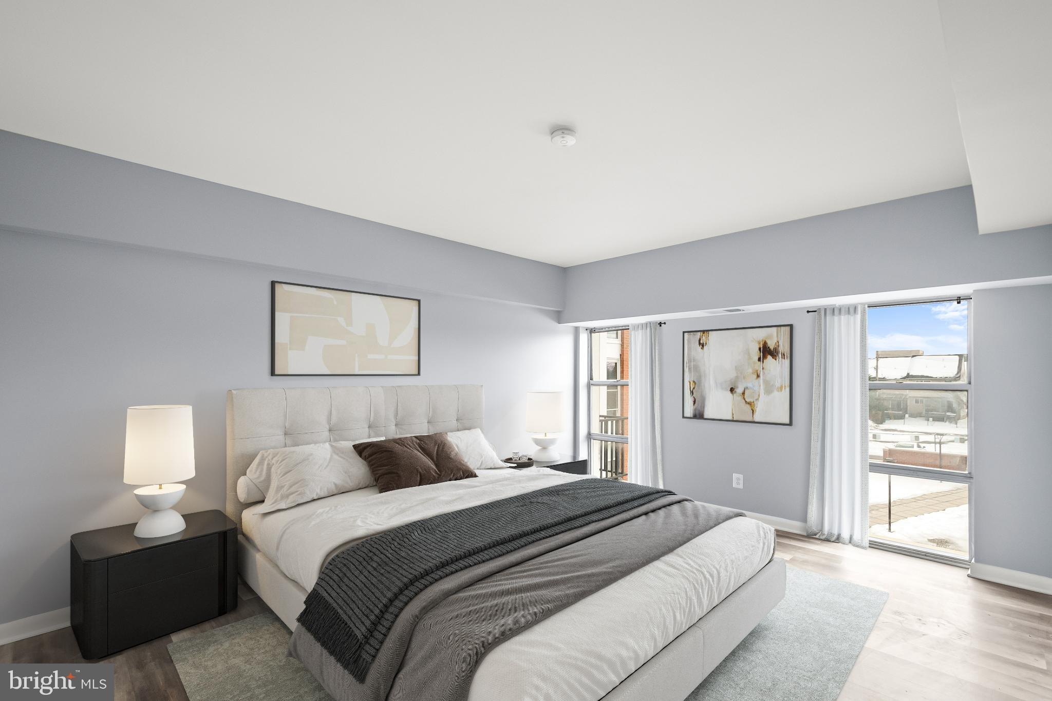 3601 Clarks Lane, Unit 322 Baltimore, MD 21215 - Photo 11 of 38 Virtually staged primary bedroom (BD1).