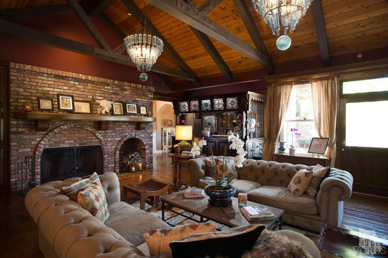 2748 Los Pinos Circle Camarillo, CA 93012 - Photo 11 of 37 a living room with furniture a chandelier and a fireplace