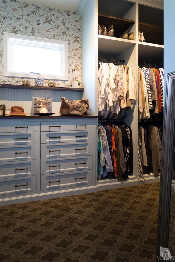 2748 Los Pinos Circle Camarillo, CA 93012 - Photo 17 of 37 a view of walk in closet with clothes and shoes