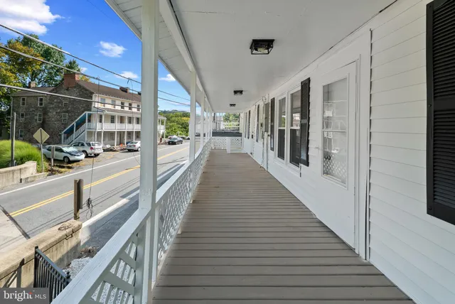 a view of front door of house
