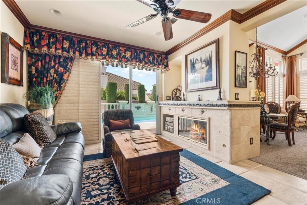 1506 Bergman Court Brea, CA 92821 - Photo 8 of 29 a living room with furniture a rug and a fireplace