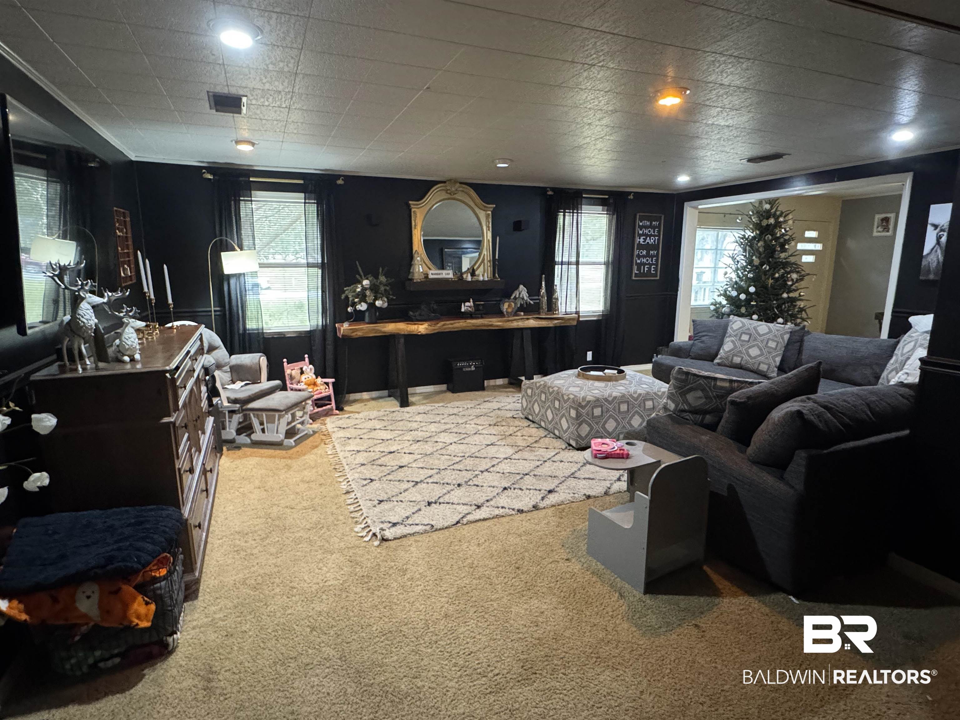 406 Cleveland Road Saraland, AL 36571 - Photo 5 of 16 View of carpeted living room
