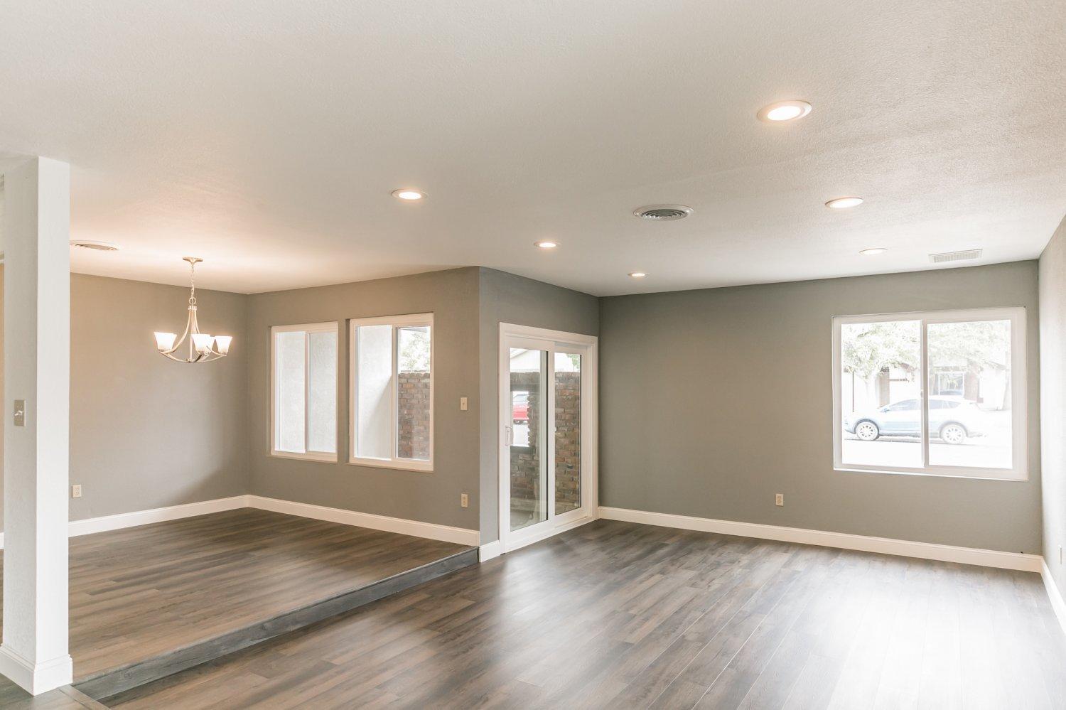 441 Debra Lane Ridgecrest, CA 93555 - Photo 6 of 30 a view of an empty room with wooden floor and a window
