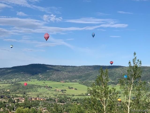 2602 Longthong Road, Unit 105 Steamboat Springs, CO 80487 - Photo 17 of 25 Viewing Balloon Rodeo Festival from Condo
