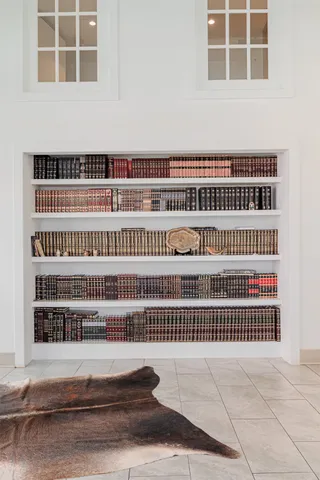 a view of a building from a balcony