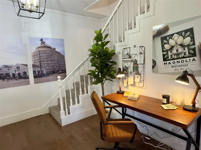 a room with furniture and window