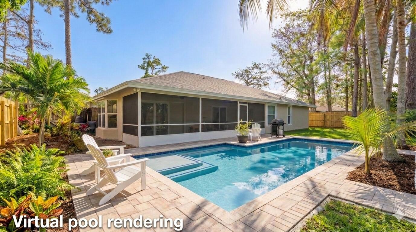 1064 Raintree Lane Wellington, FL 33414 - Photo 33 of 39 Virtual pool rendering