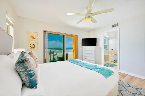 a view of balcony with a potted plant