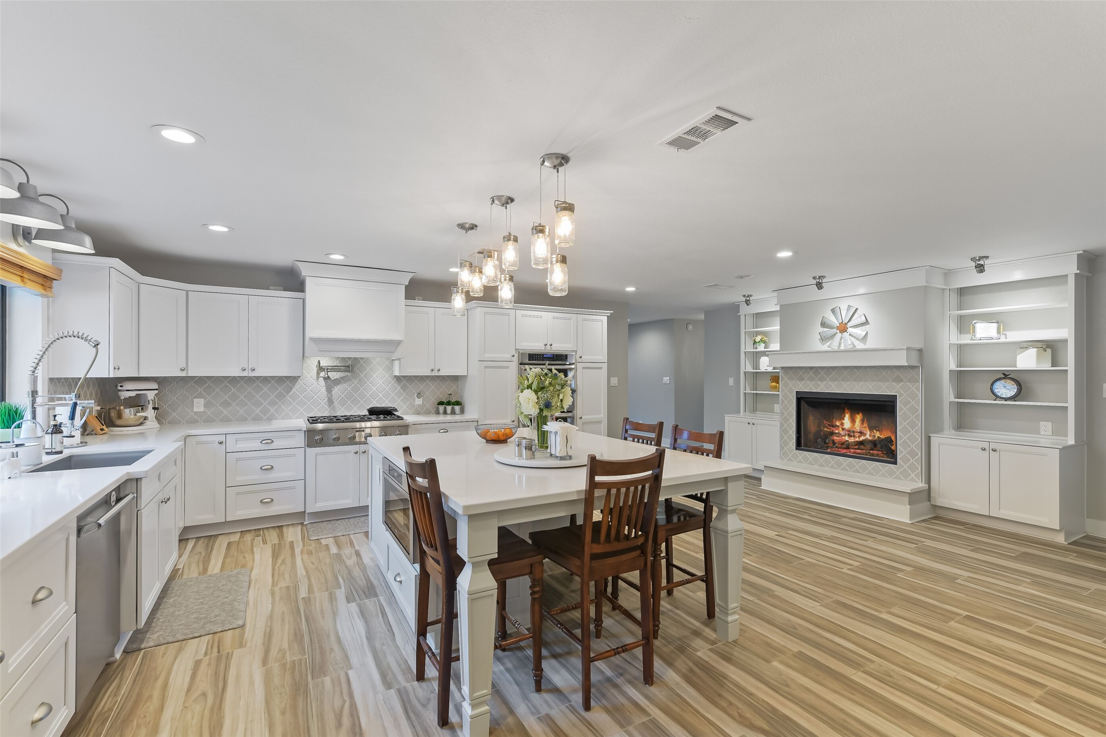 3319 Shadowcrest Lane Spring, TX 77380 - Photo 12 of 37 Experience optimal comfort and air quality with a 3-ton 17 SEER multi- stage Carrier HVAC split system, whole-house dehumidifier, and fresh air recovery system. All supply ductwork was replaced in 2018 with new all metal ducts.