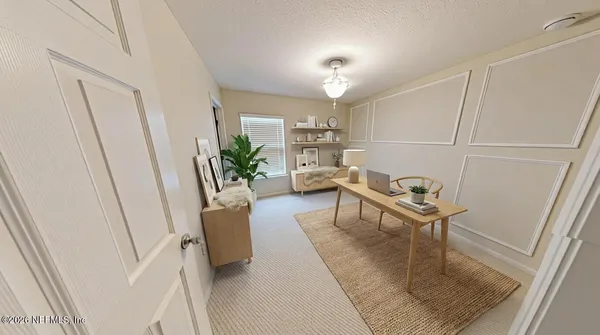 a view of a lake with houses