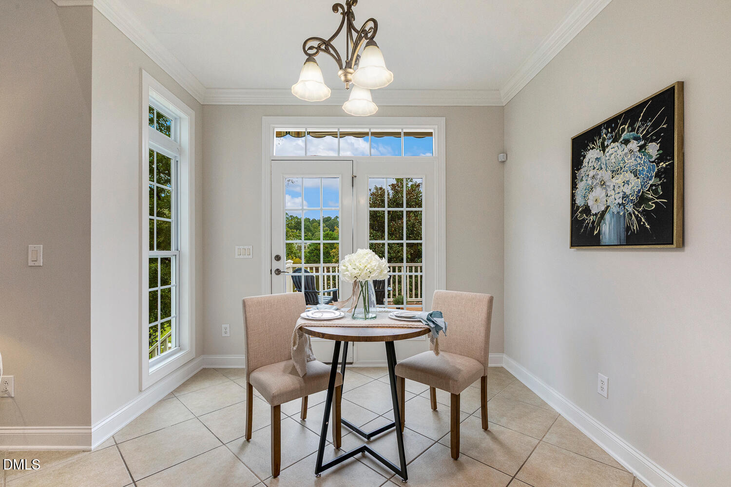 404 Vintage Hill Circle Apex, NC 27539 - Photo 31 of 82 a dining room with furniture and window