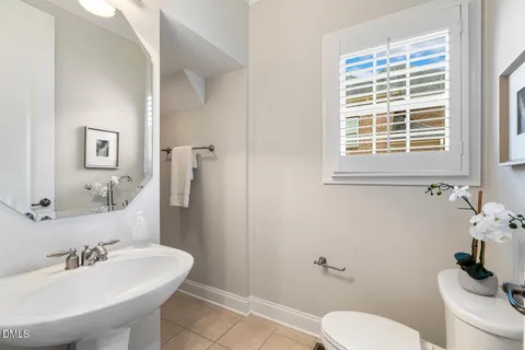 a view of backyard with green space