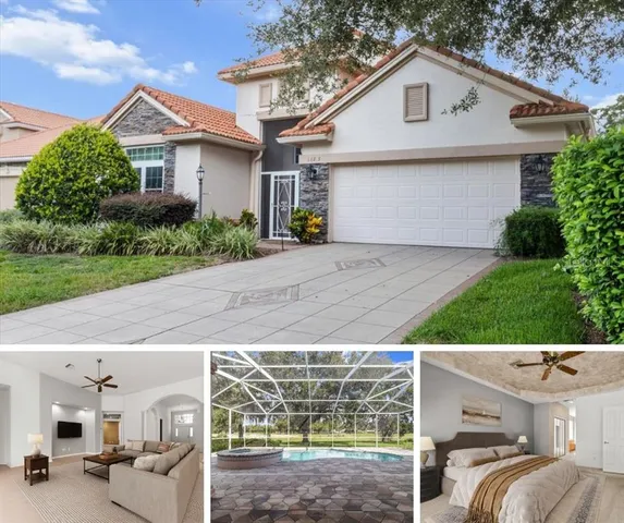 a view of a yard in front view of a house
