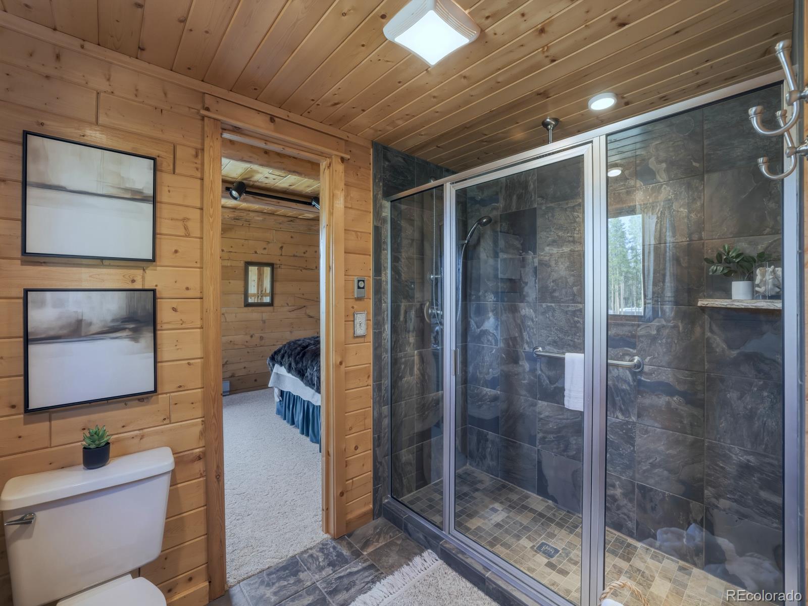 341 Anderson Road Walden, CO 80480 - Photo 14 of 50 a bathroom with a shower and a sink