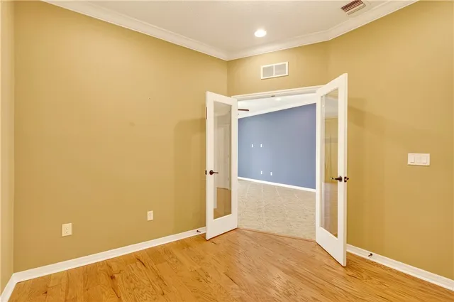 a view of an empty room