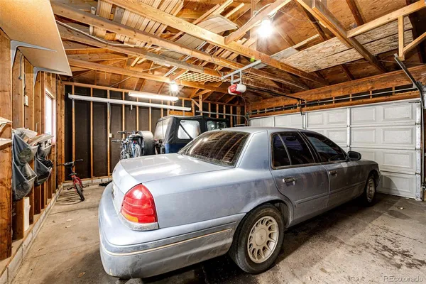 a view of a house with truck parked