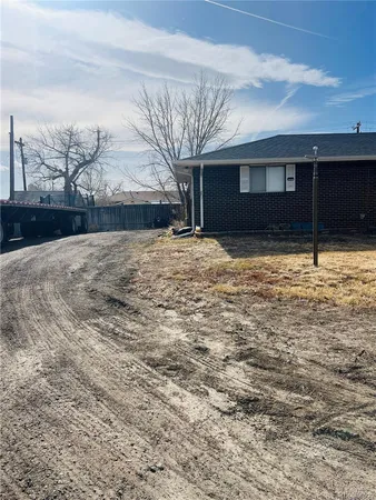 a backyard of a house