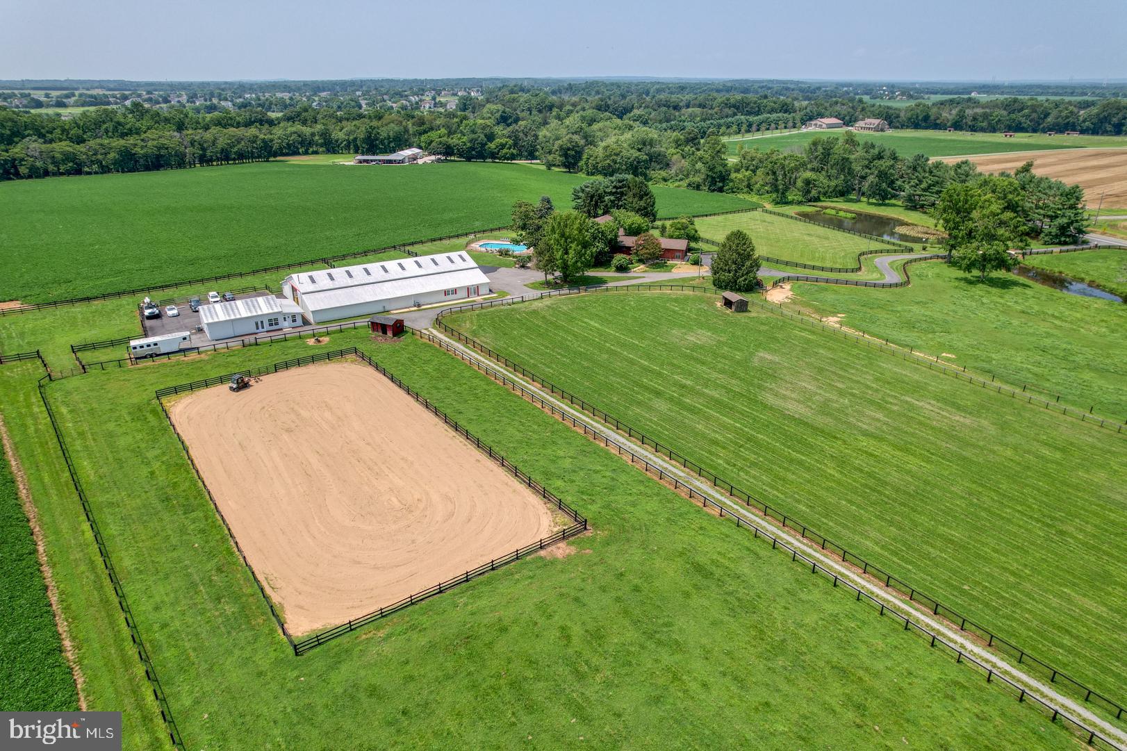 952 Churchtown Road Middletown, DE 19709 - Photo 7 of 100 Aerial View of the Riding Ring