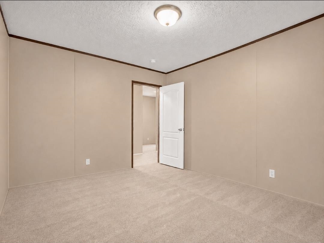 3779 Dancyville Road Stanton, TN 38069 - Photo 18 of 22 Carpeted interior space featuring light tan wall panels and a white paneled door