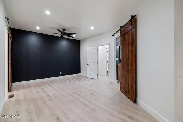 a view of an empty room